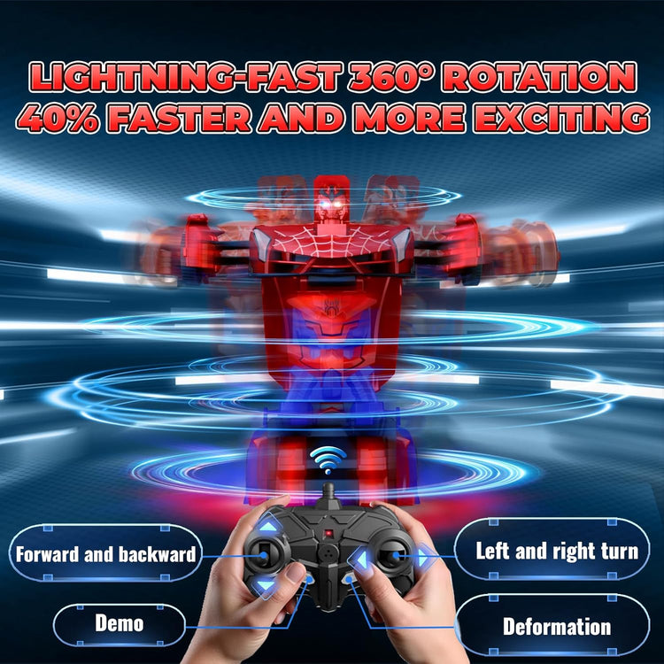 Spider Transforming RC Car with Lights