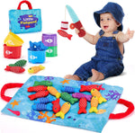 10-in-1 Montessori Cloth Fishing & Learning Toy