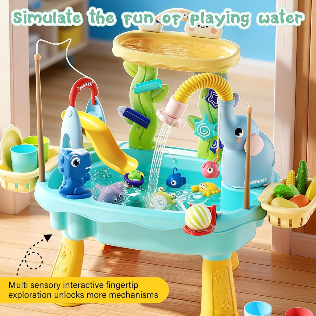 Kids Sensory Water Table with Electric Pump