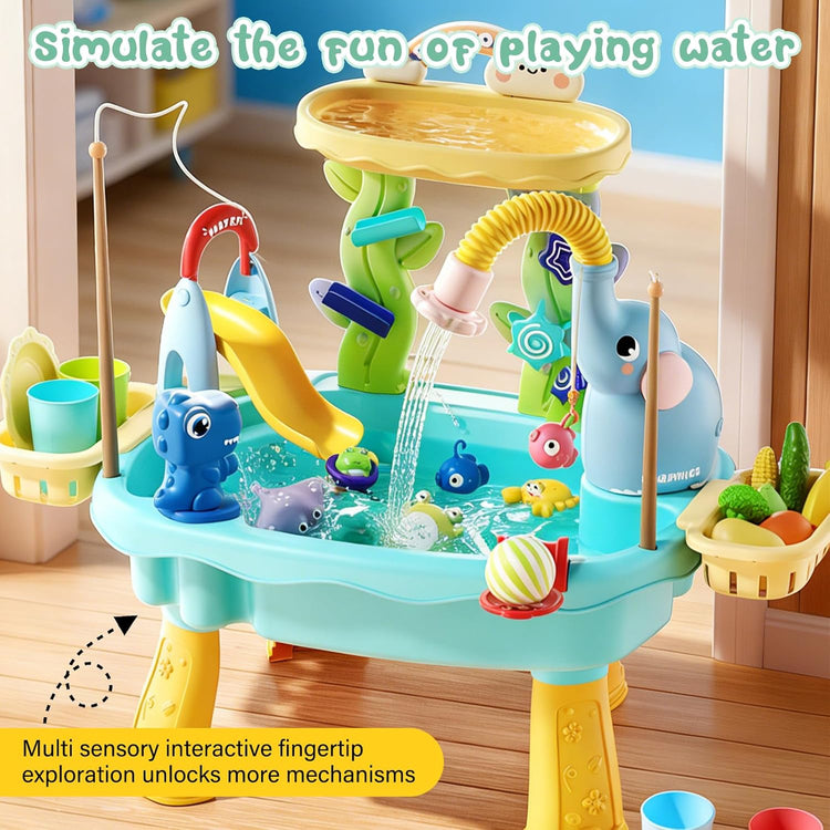 Kids Sensory Water Table with Electric Pump