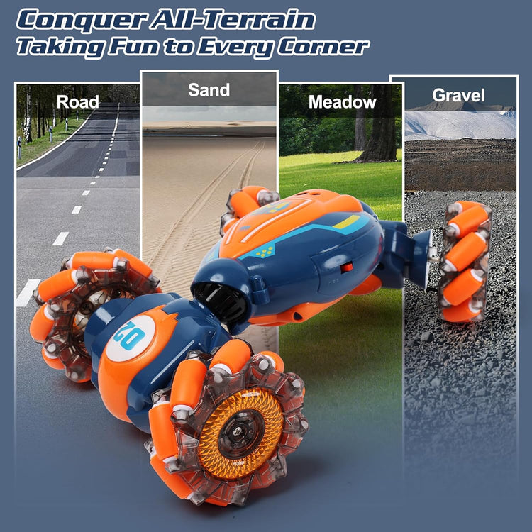 4WD Gesture Sensing RC Stunt Car with Lights & Music