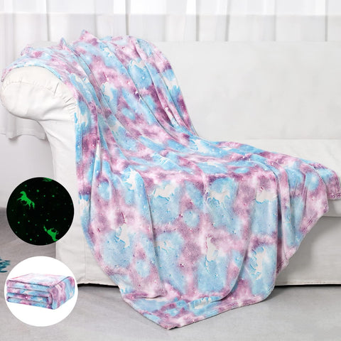 Glow in The Dark Blanket Unicorns