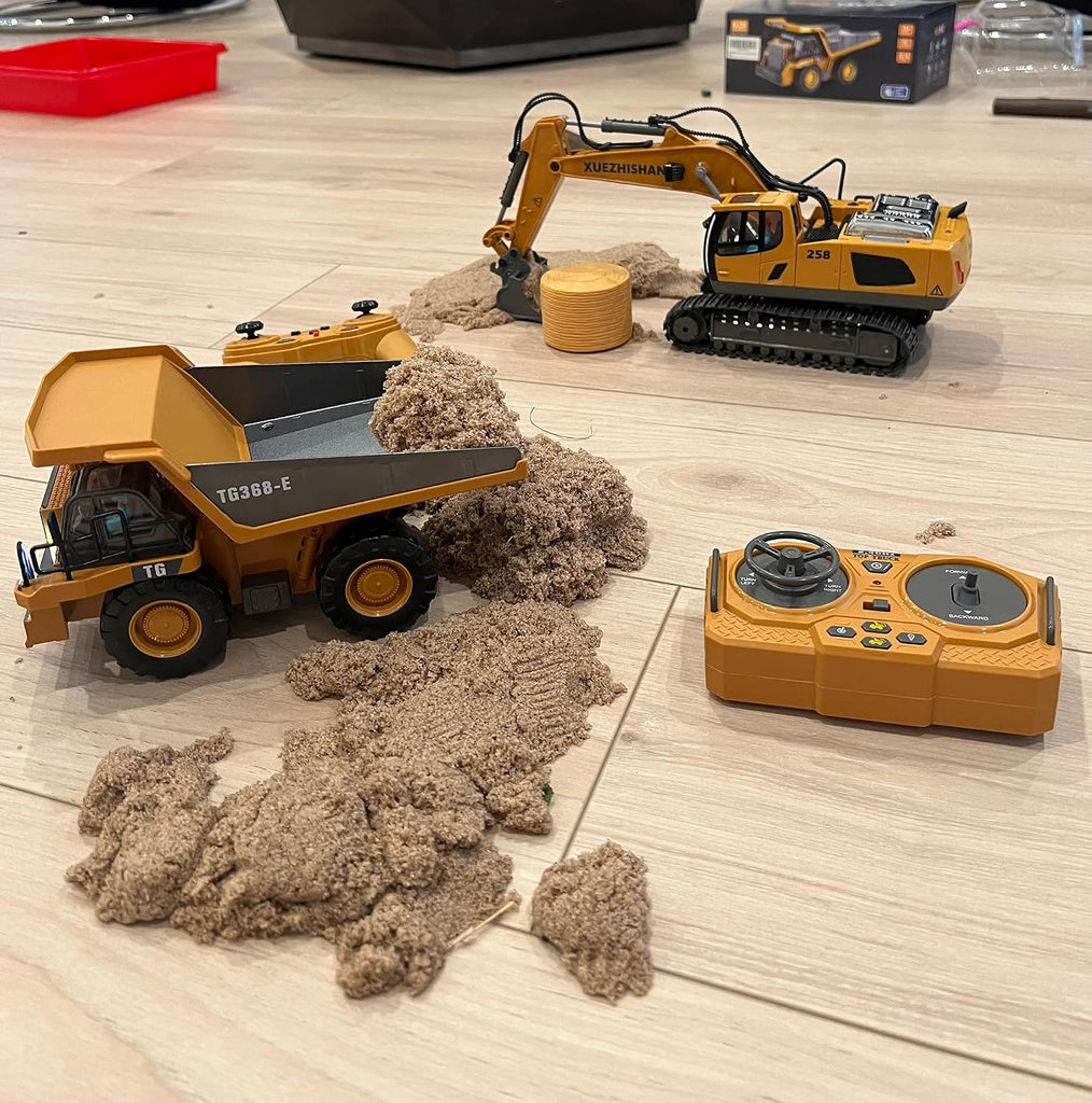 11-Channel RC Metal Excavator with Lights