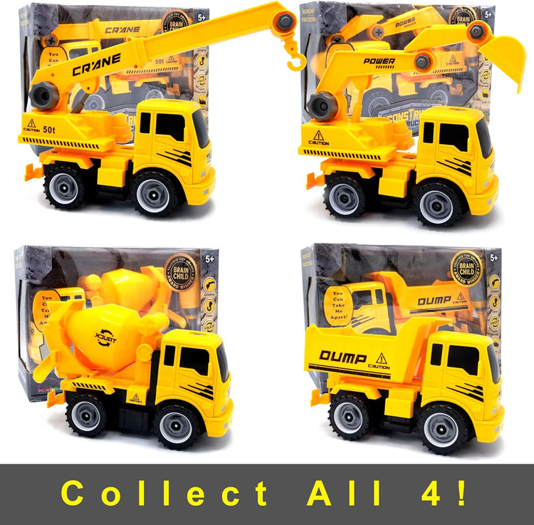 Construct A Truck Crane - Take-Apart Build & Drive Toy