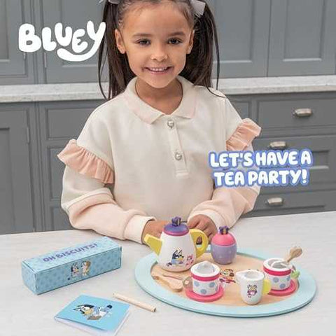 Bluey Wooden Tea Party Play Set (18 pcs)