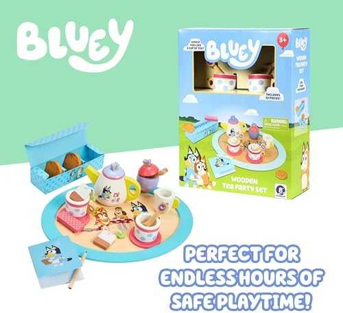 Bluey Wooden Tea Party Play Set (18 pcs)