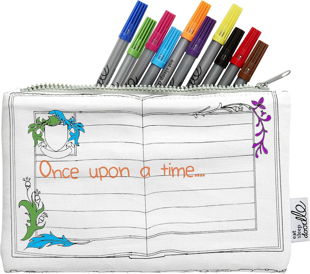 Coloring Fairytale Case - Knights & Dragons - eatsleepdoodle