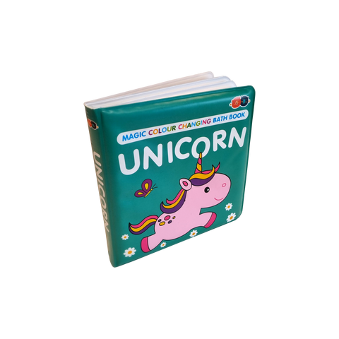 Buddy & Barney Unicorn Bath Book - Colors Appear in Water