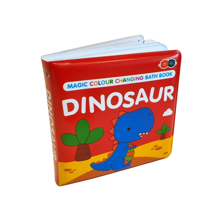 Buddy & Barney Dinosaur Bath Book - Colors Appear in Water