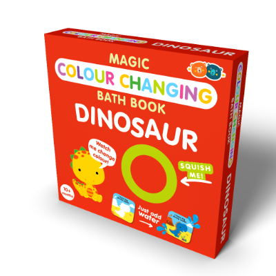 Buddy & Barney Dinosaur Bath Book - Colors Appear in Water
