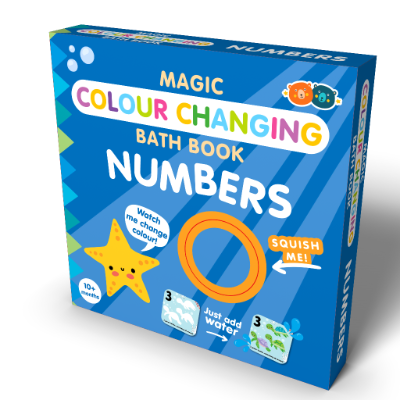 Buddy & Barney Numbers Bath Book - Colors Appear in Water