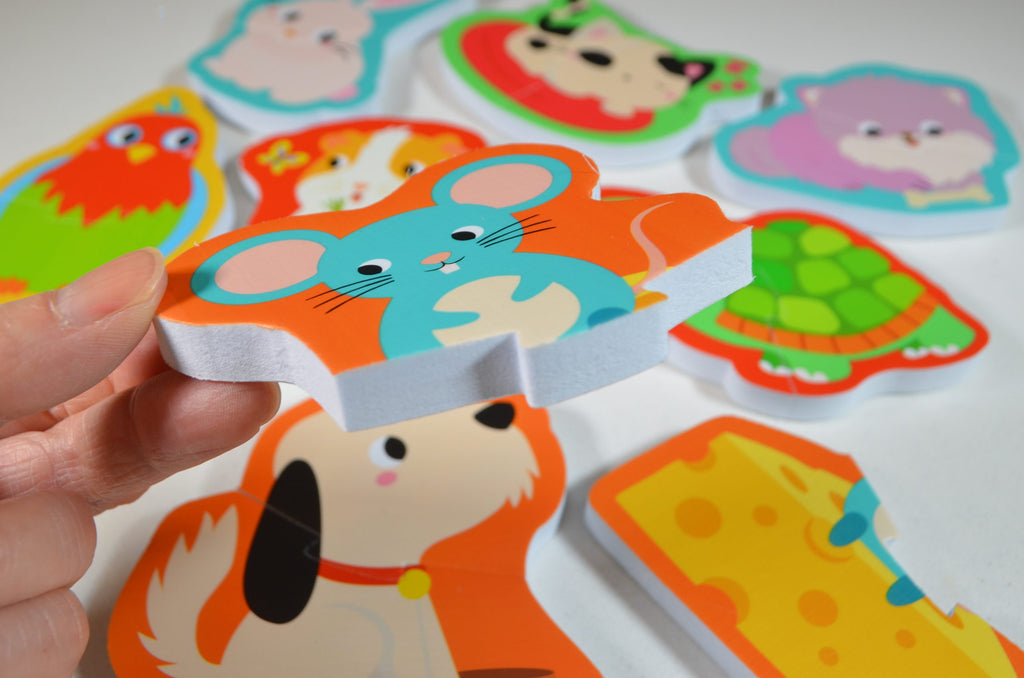 Playtime Pets Bath Puzzles - 2-Piece Pet Fun by Buddy & Barney