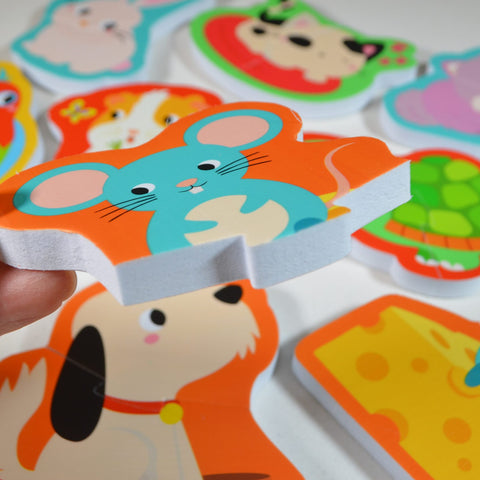 Playtime Pets Bath Puzzles - 2-Piece Pet Fun by Buddy & Barney