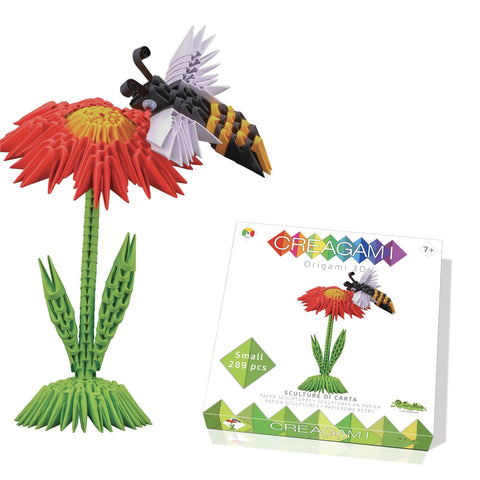 Bee Origami Set - 3D Modular Paper Sculpture Kit with 289 Pieces