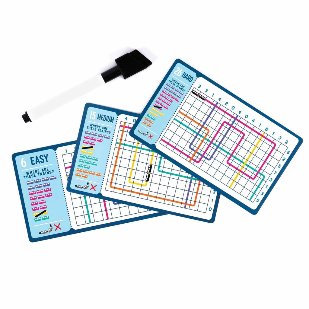 Brain Train Logic Puzzles - 40 Reusable STEM Cards