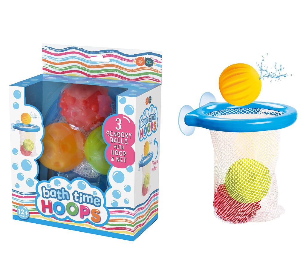 Buddy & Barney Bath Basketball Hoop - 3 Soft Balls