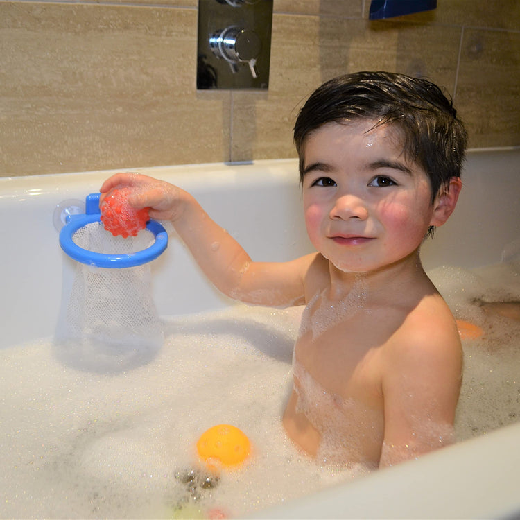 Buddy & Barney Bath Basketball Hoop - 3 Soft Balls