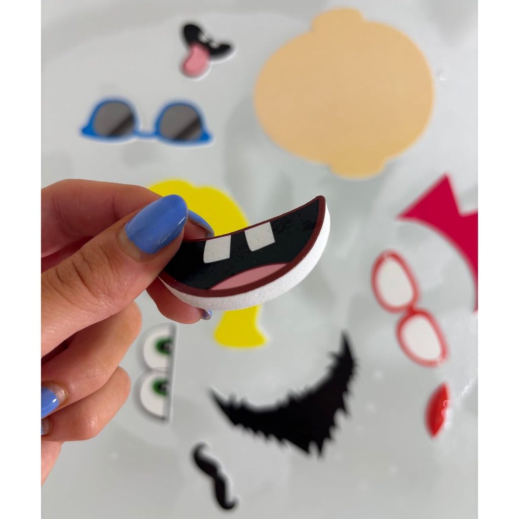 Buddy & Barney Bath Color Changing Book and Stickers - Funny Faces