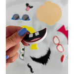 Buddy & Barney Bath Color Changing Book and Stickers - Funny Faces