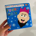 Buddy & Barney Bath Color Changing Book and Stickers - Funny Faces