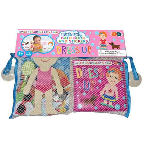 Buddy & Barney Bath Color Changing Book and Stickers - Dress Up