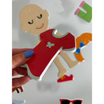 Buddy & Barney Bath Color Changing Book and Stickers - Dress Up