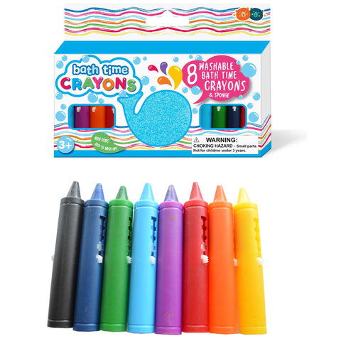 Buddy & Barney Bath Crayons - With Whale Cleaning Sponge