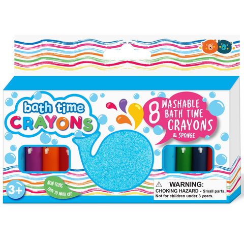 Buddy & Barney Bath Crayons - With Whale Cleaning Sponge