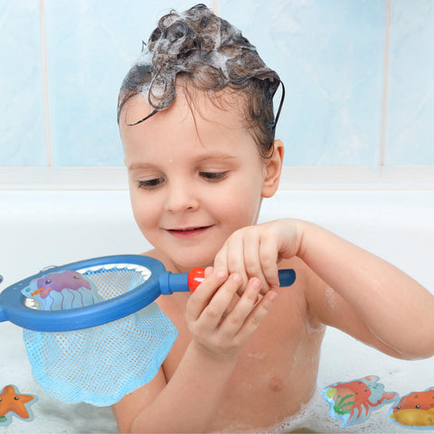 Buddy & Barney Fishing Fun - Color-Changing Bath Stickers