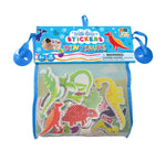 Buddy & Barney Dinosaur Bath Stickers - Prehistoric Fun