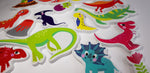 Buddy & Barney Dinosaur Bath Stickers - Prehistoric Fun