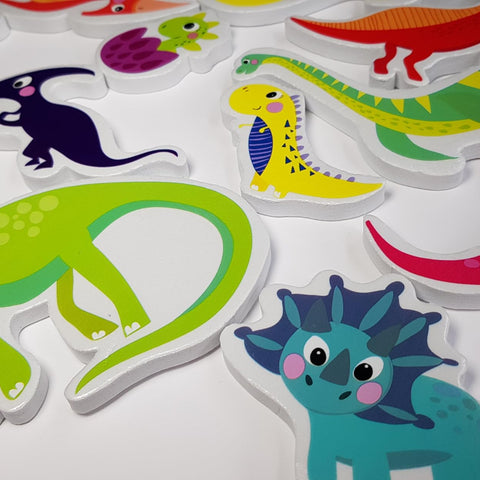 Buddy & Barney Dinosaur Bath Stickers - Prehistoric Fun