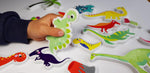 Buddy & Barney Dinosaur Bath Stickers - Prehistoric Fun