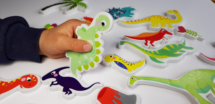 Buddy & Barney Dinosaur Bath Stickers - Prehistoric Fun