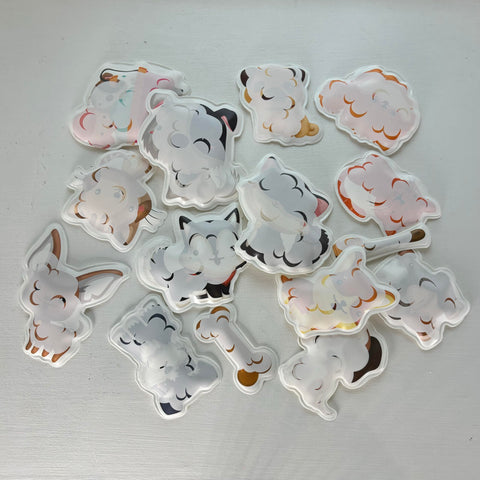 Buddy & Barney Muddy Paws - Color-Changing Bath Stickers