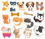 Buddy & Barney Muddy Paws - Color-Changing Bath Stickers