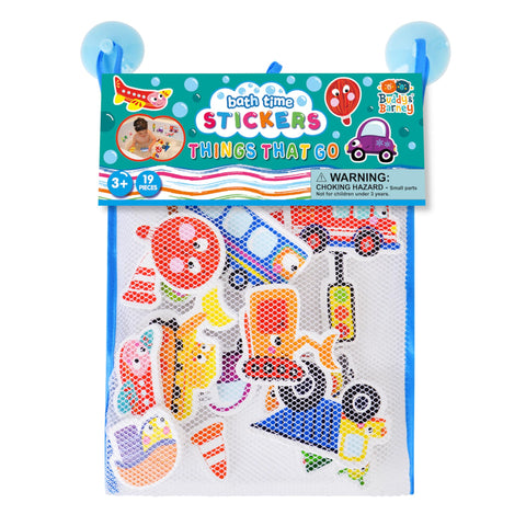 Buddy & Barney Vehicle Bath Stickers - Things That Go