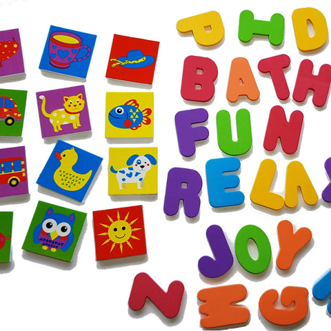 Buddy & Barney Alphabet Bath Stickers - Spell & Learn