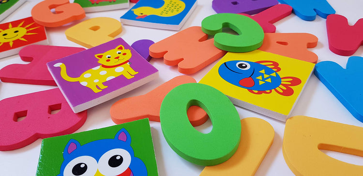 Buddy & Barney Alphabet Bath Stickers - Spell & Learn