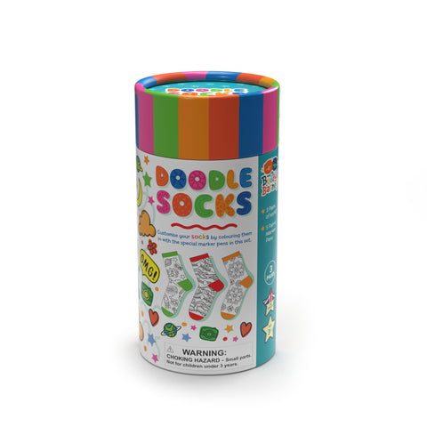 Buddy & Barney Doodle Socks - Color Your Own Socks