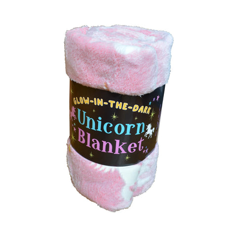 Buddy & Barney Glow-in-the-Dark Unicorn Blanket