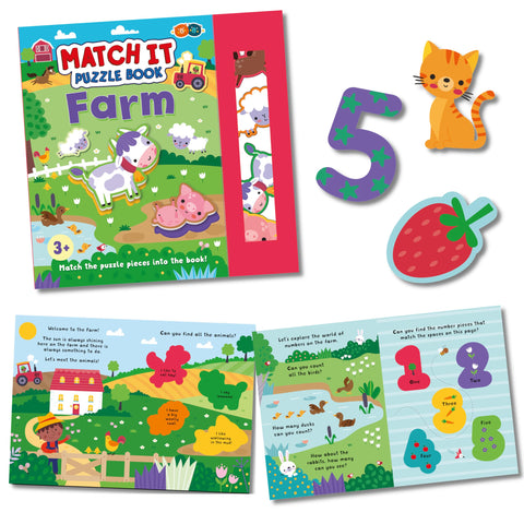 Buddy & Barney Match It Puzzle Book - Farm