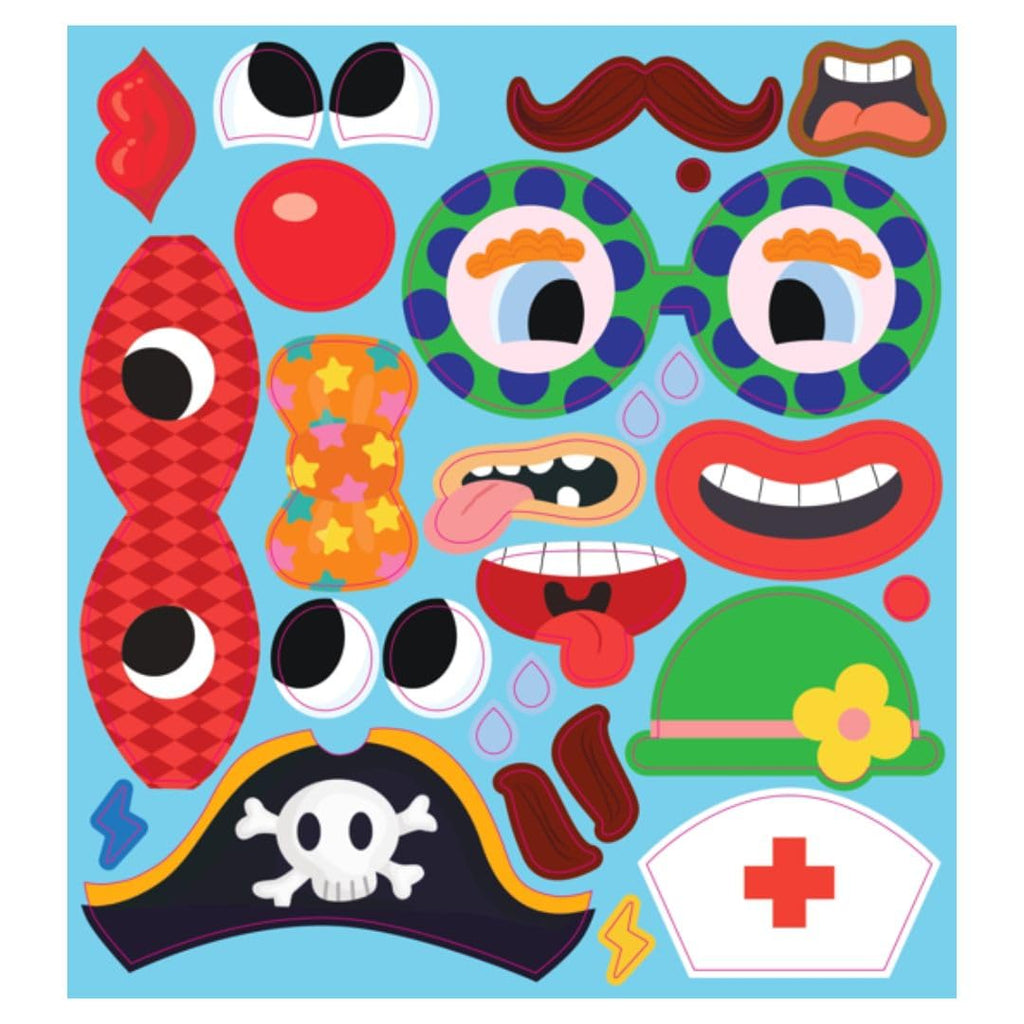 Buddy & Barney Silicone Sticker Book - Silly Faces