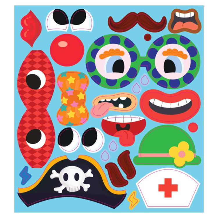 Buddy & Barney Silicone Sticker Book - Silly Faces