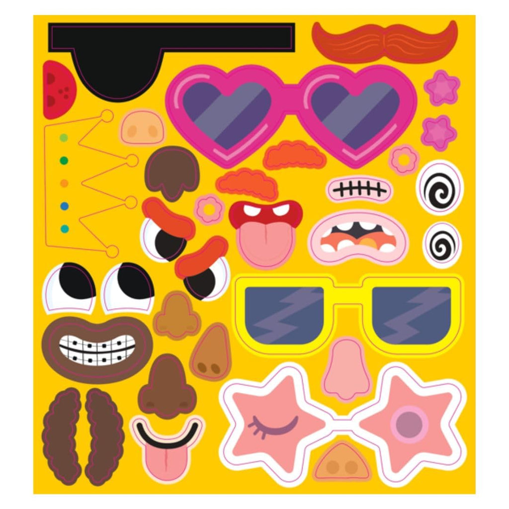 Buddy & Barney Silicone Sticker Book - Silly Faces