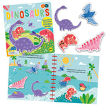 Buddy & Barney Silicone Sticker Book - Dinosaurs