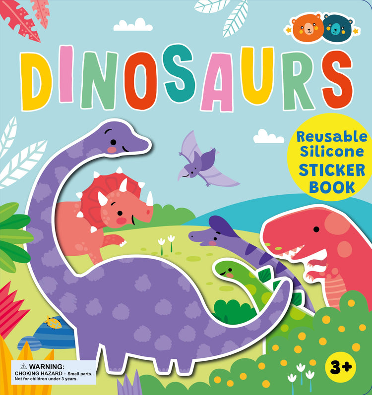 Buddy & Barney Silicone Sticker Book - Dinosaurs