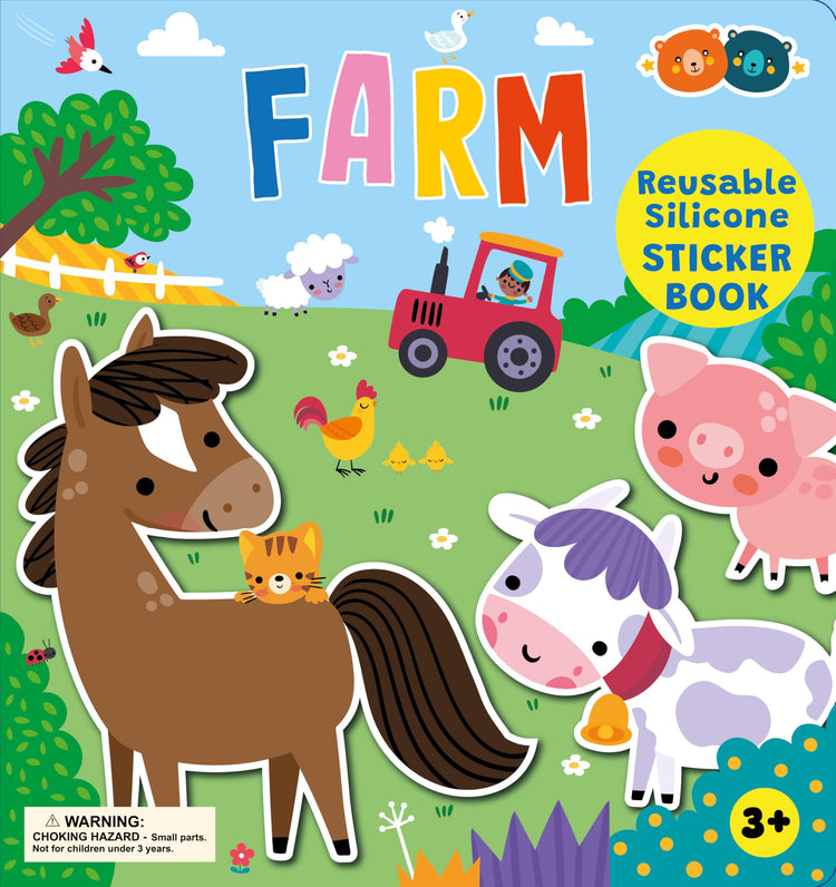 Buddy & Barney Silicone Sticker Book - Farm