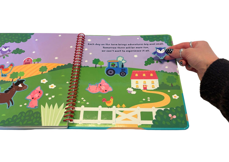 Buddy & Barney Silicone Sticker Book - Farm