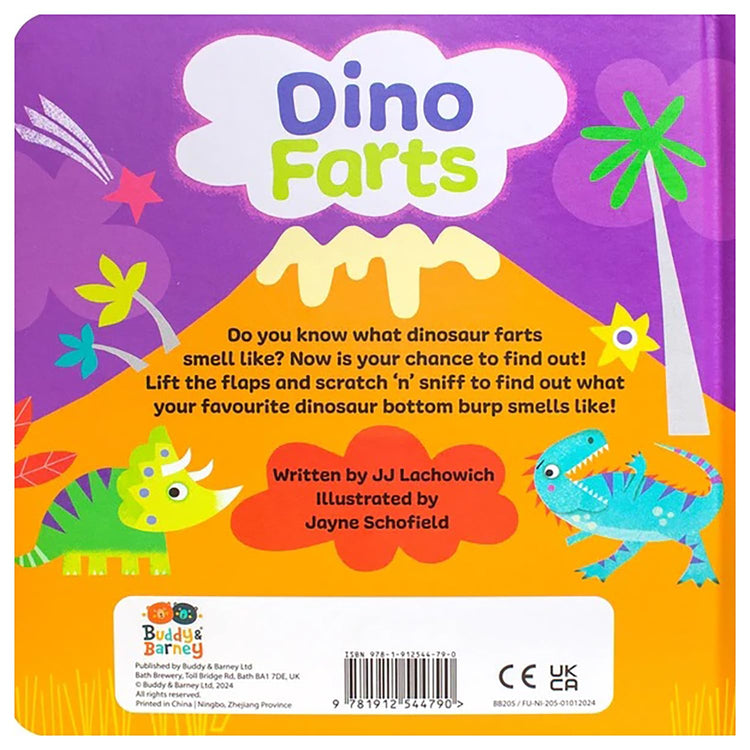 Buddy & Barney Dino Farts - Scratch & Sniff Book